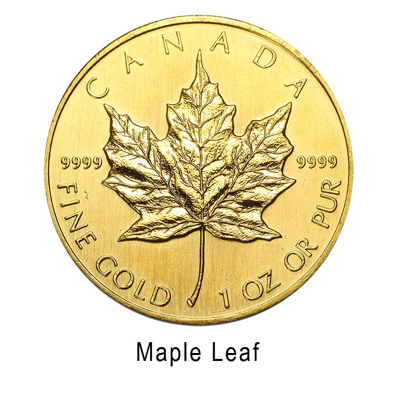 1oz Gold Canadian Maple Leaf