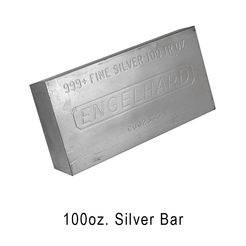 100oz Engelhard Silver bar